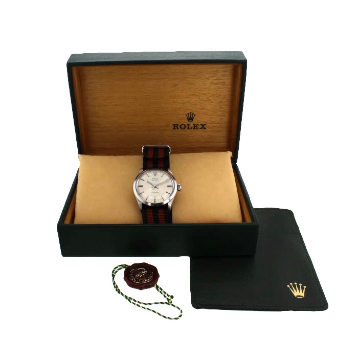 Montre Rolex Air King en acier ref 5500 Vers 1971  - Detail D1