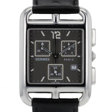 Montre Hermes Chronographe Cape Cod en acier Ref : CC1.910 Vers 2010 