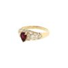 Cartier bague en or jaune, diamants et rubis - 00pp thumbnail