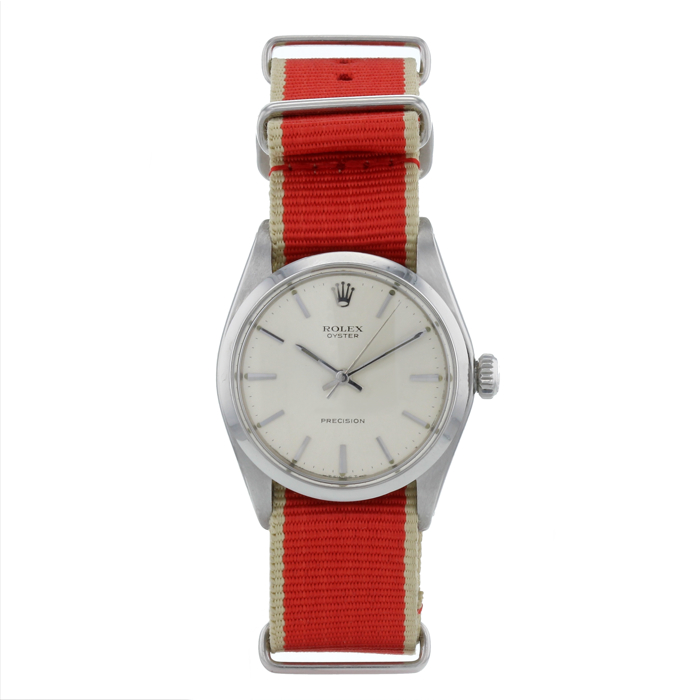 Rolex Oyster Precision in stainless steel Ref :  6426 - Detail D1