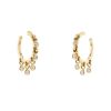 Dior paire de boucles d'oreilles Coquine en or jaune et diamants - 00pp thumbnail