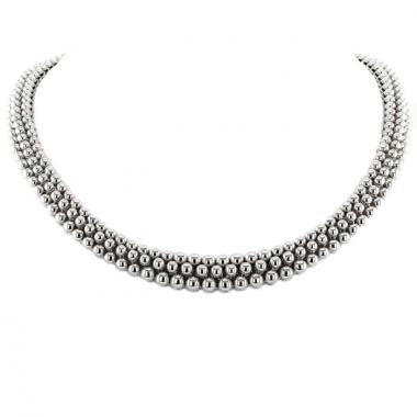Boucheron collier Grains de Raisins en or blanc