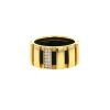Chaumet Class One large model ring in yellow gold, diamonds and rubber - 00pp thumbnail