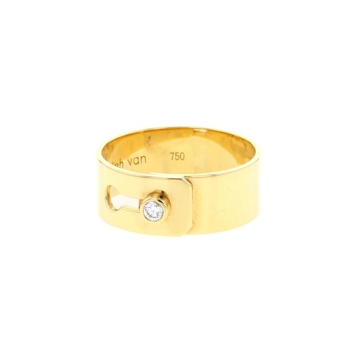 Dinh Van yellow gold and diamond Serrure ring - 00pp