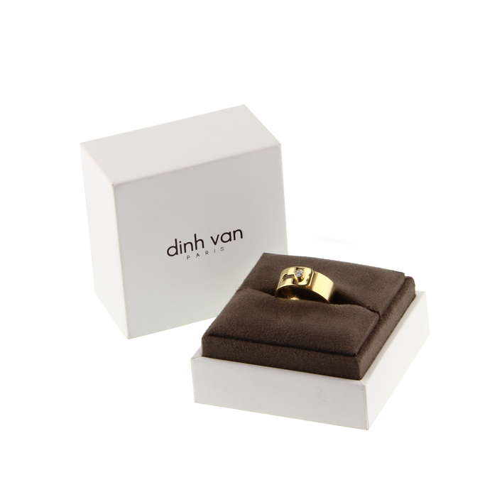 Dinh Van bague Serrure en or jaune et diamant - Detail D1