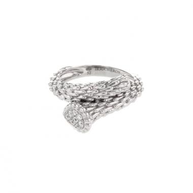 Anello Boucheron Serpent Bohème in oro bianco e in diamanti