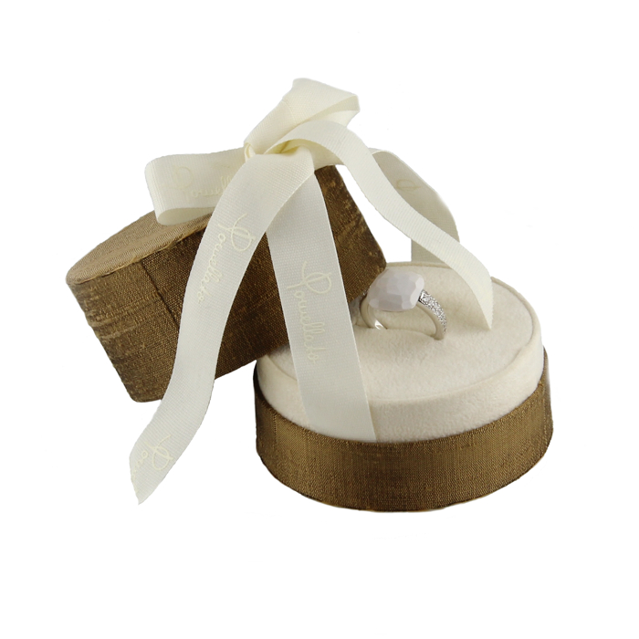 Bague en or blanc - Detail D1