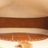 Evelyne large model handbag in beige canvas and brown leather - Detail D2 thumbnail