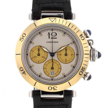 Reloj Cartier Pasha en oro y acero Ref : 1032 