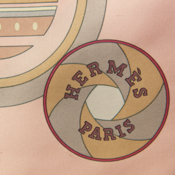 Foulard Hermes Carre Hermes en twill de soie vert rouge et noir - Detail D3