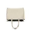 Barbara Rihl shopping bag in grey leather - 360 Back thumbnail