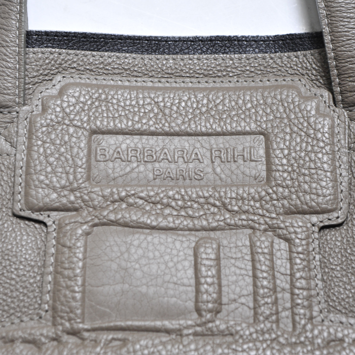 Barbara Rihl cabas en cuir gris - Detail D3