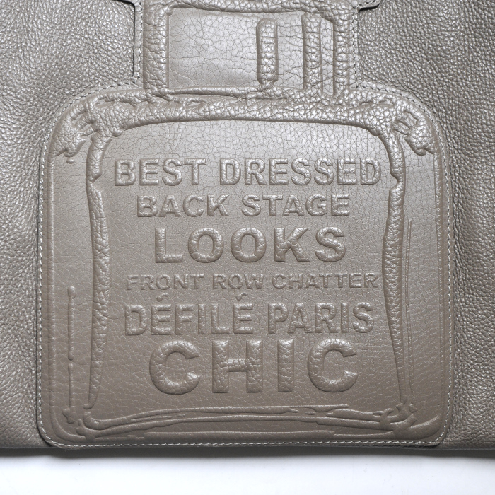 Barbara Rihl cabas en cuir gris - Detail D4