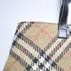Burberry en laine Haymarket et cuir noir - Detail D4 thumbnail