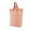 Hermes shopping bag in bicolor braided leather - 00pp thumbnail