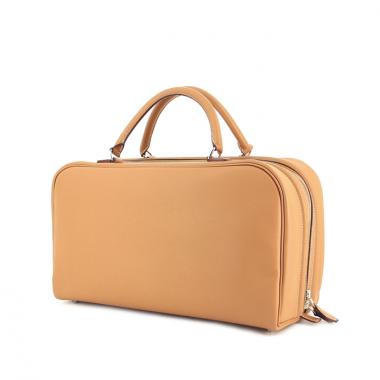 Bolso de mano Sac En Vie en cuero epsom marrón