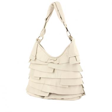 Saint-Tropez small model bag in beige leather