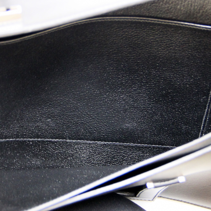 Porte-documents en cuir box noir - Detail D2