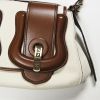 Fendi B. Bag in beige canvas and brown leather - Detail D4 thumbnail