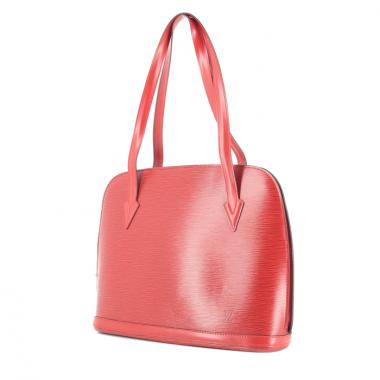 Louis Vuitton Lussac en cuir épi rouge