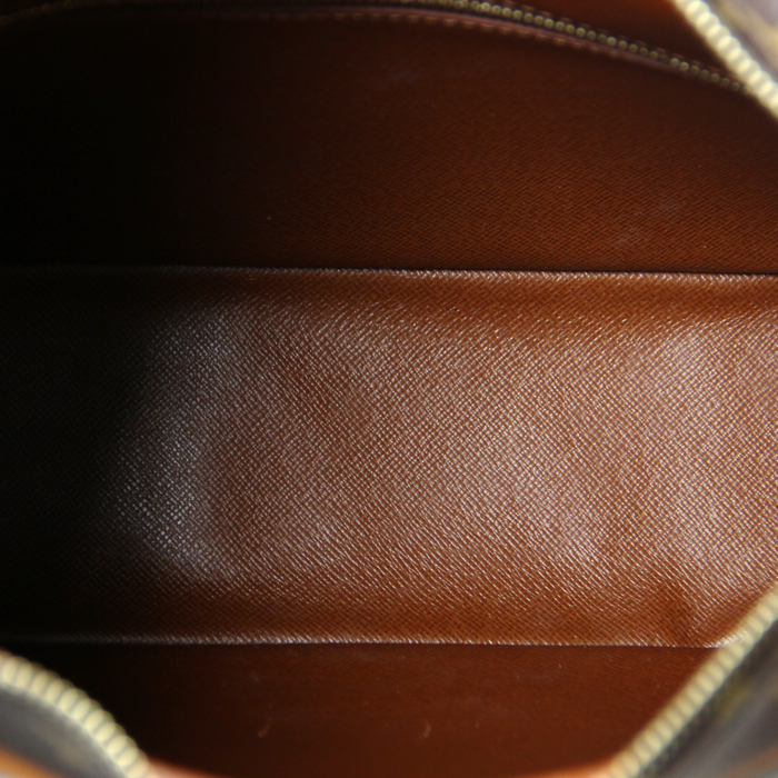 Borsa Louis Vuitton Boulogne in tela monogram cerata e pelle naturale - Detail D2