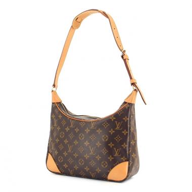 Borsa Louis Vuitton Boulogne in tela monogram cerata e pelle naturale