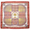 Hermes Carre Hermes scarf in red, white, blue and yellow twill silk - 00pp thumbnail