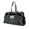 Grand Shopping shopping bag in black leather and suede - 00pp thumbnail