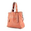Chloé shopping bag in orange leather - 00pp thumbnail