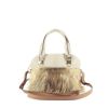 Chloé in beige leather and fur - 360 thumbnail