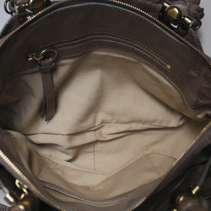  Chloé in taupe leather - Detail D2