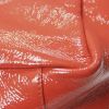 Shopping bag in pelle verniciata corallo - Detail D3 thumbnail