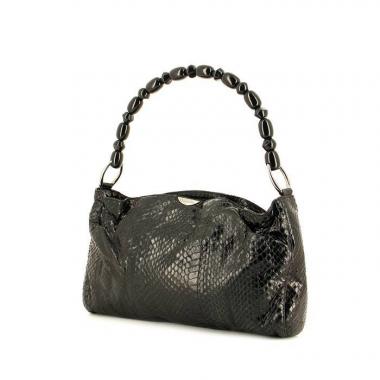 Sac à main en cuir noir