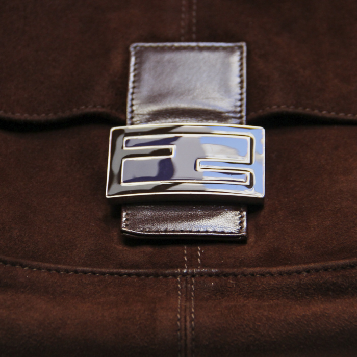 Borsa in camoscio marrone - Detail D4
