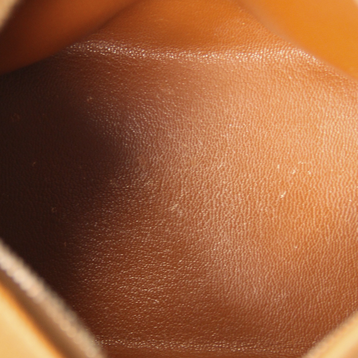 Bolso para llevar al hombro Berlingot en cuero marrón - Detail D2