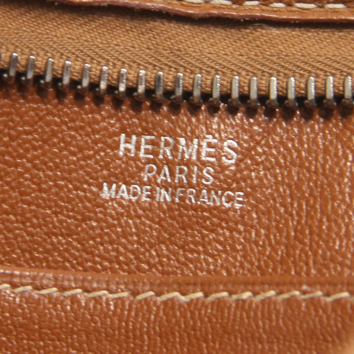 Bolso para llevar al hombro Berlingot en cuero marrón - Detail D3