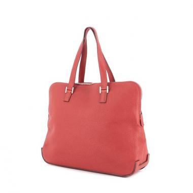 Bolso de mano Hermès Escapade en cuero taurillon clémence rojo