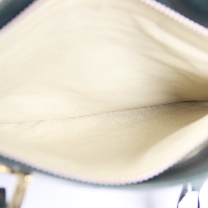 Sac à main en daim et cuir vert - Detail D2