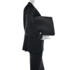 Hermès Dogon documents-holder in black leather - Detail D1 thumbnail