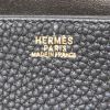 Hermès Dogon documents-holder in black leather - Detail D4 thumbnail