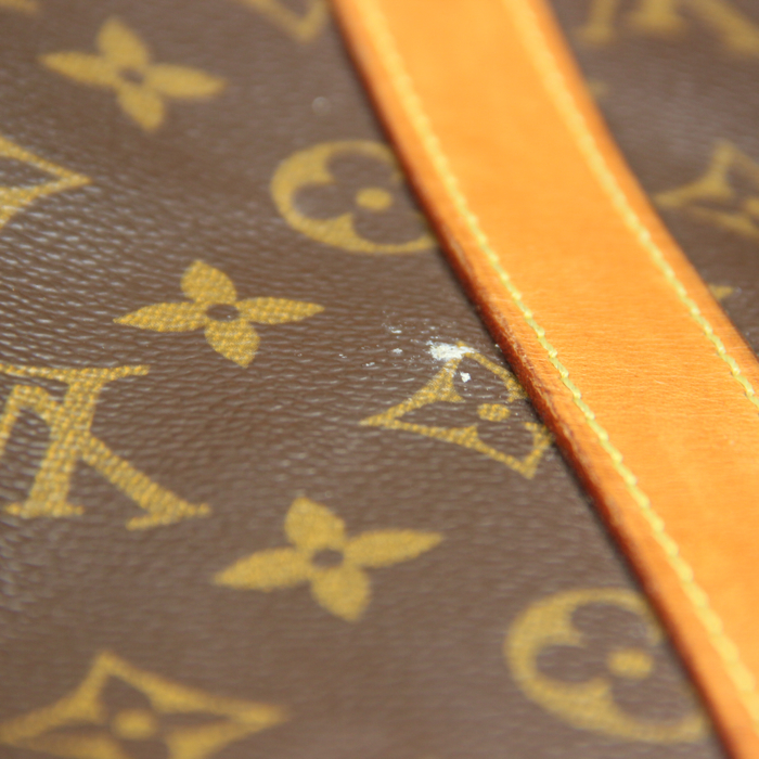 Borsa da viaggio Louis Vuitton Flanerie in tela monogram e pelle naturale - Detail D3