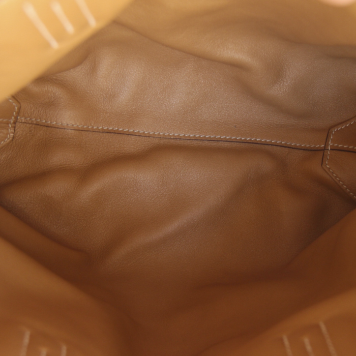 Bolso Cabás Double Sens modelo pequeño en cuero marrón - Detail D2