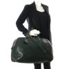 Louis Vuitton travel bag Kendall in green leather - Detail D2 thumbnail