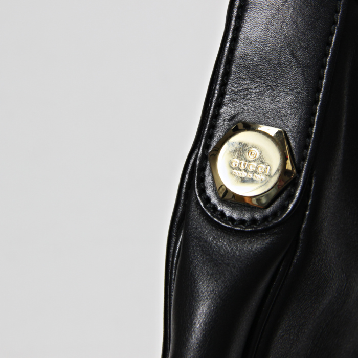 Sac en cuir noir - Detail D5