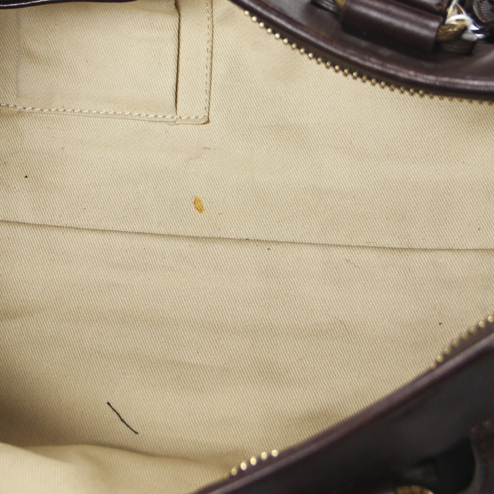 Celine Vintage Handbag in brown leather - Detail D2
