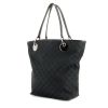 Gucci shopping bag in monogram canvas and black leather - 00pp thumbnail