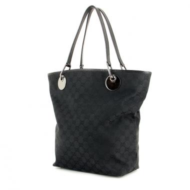 Gucci cabas en toile monogram et cuir noir