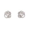 Chanel pair of white gold and diamonds Camelia earrings - 00pp thumbnail