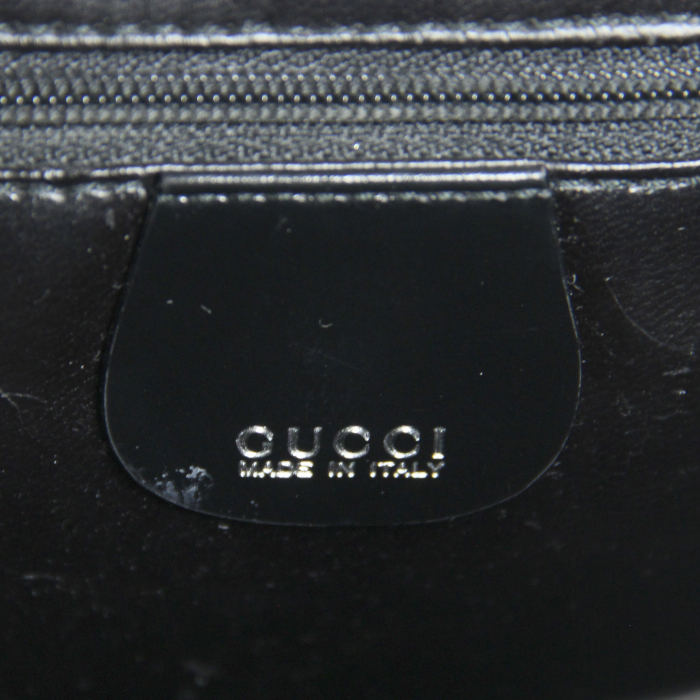 Bolso de mano en cuero negro - Detail D2