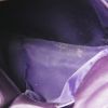 Handbag in canvas and purple leather - Detail D4 thumbnail